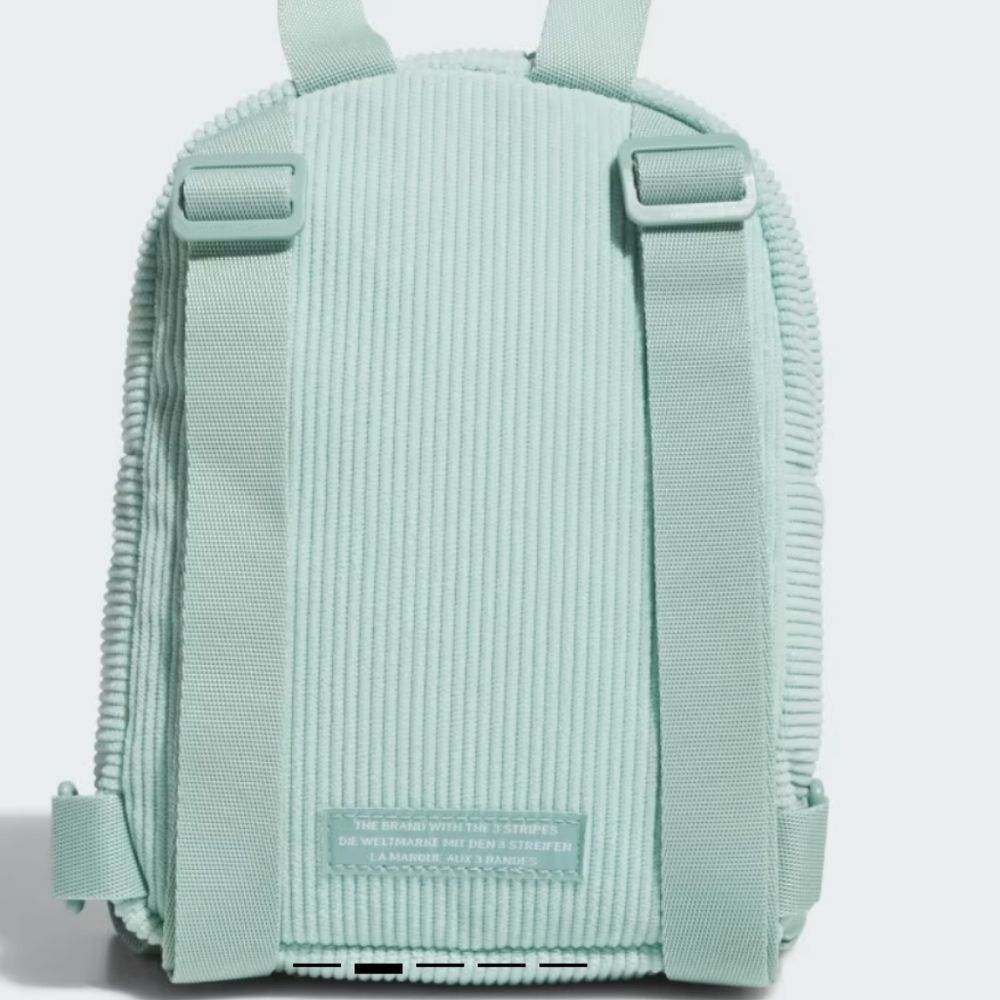 Adidas Trefoil 2.0 Curduroy Mini Backpack- Hazy Green - Picture 2 of 11